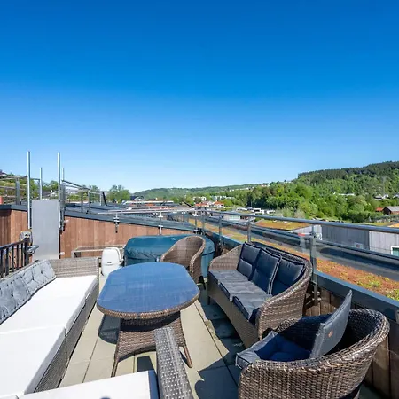 Penthouse With Rooftop Terrace & Balcony * Берген
